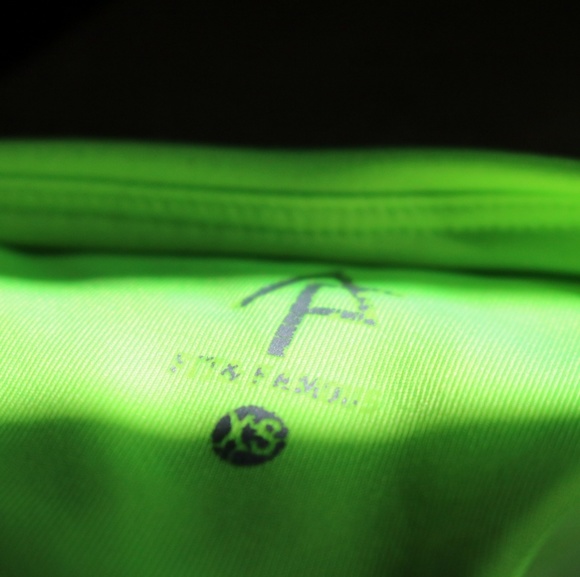 Neon Green/black&white Sport Bra - Picture 7 of 7